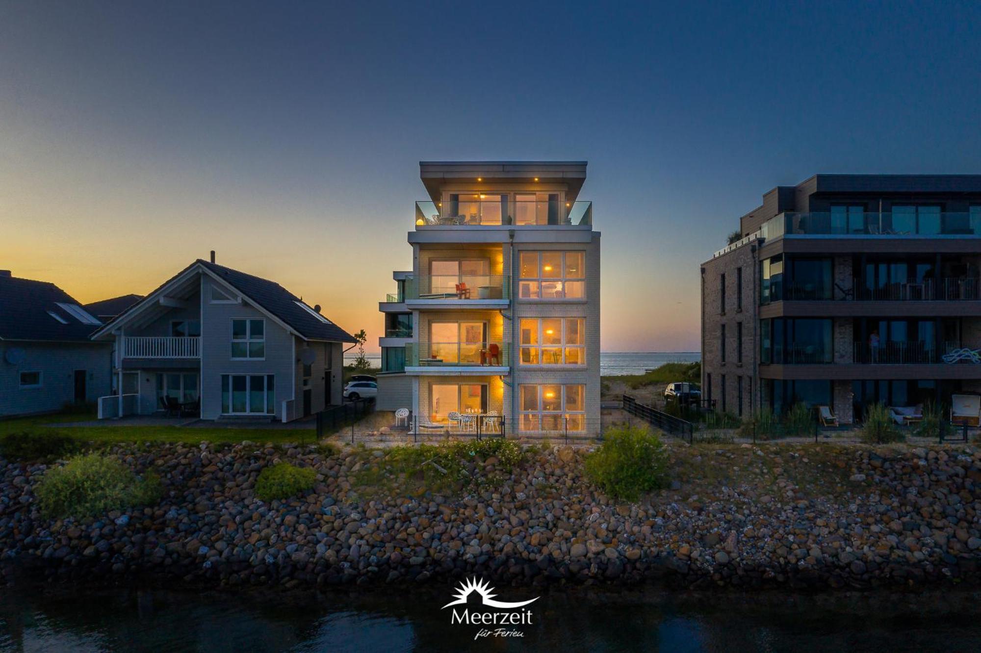Horizont- Direkt Am Wasser, Hafenblick, Fahrstuhl, Sauna, Ueberdachter Balkon ออลเพนิทซ์ ภายนอก รูปภาพ