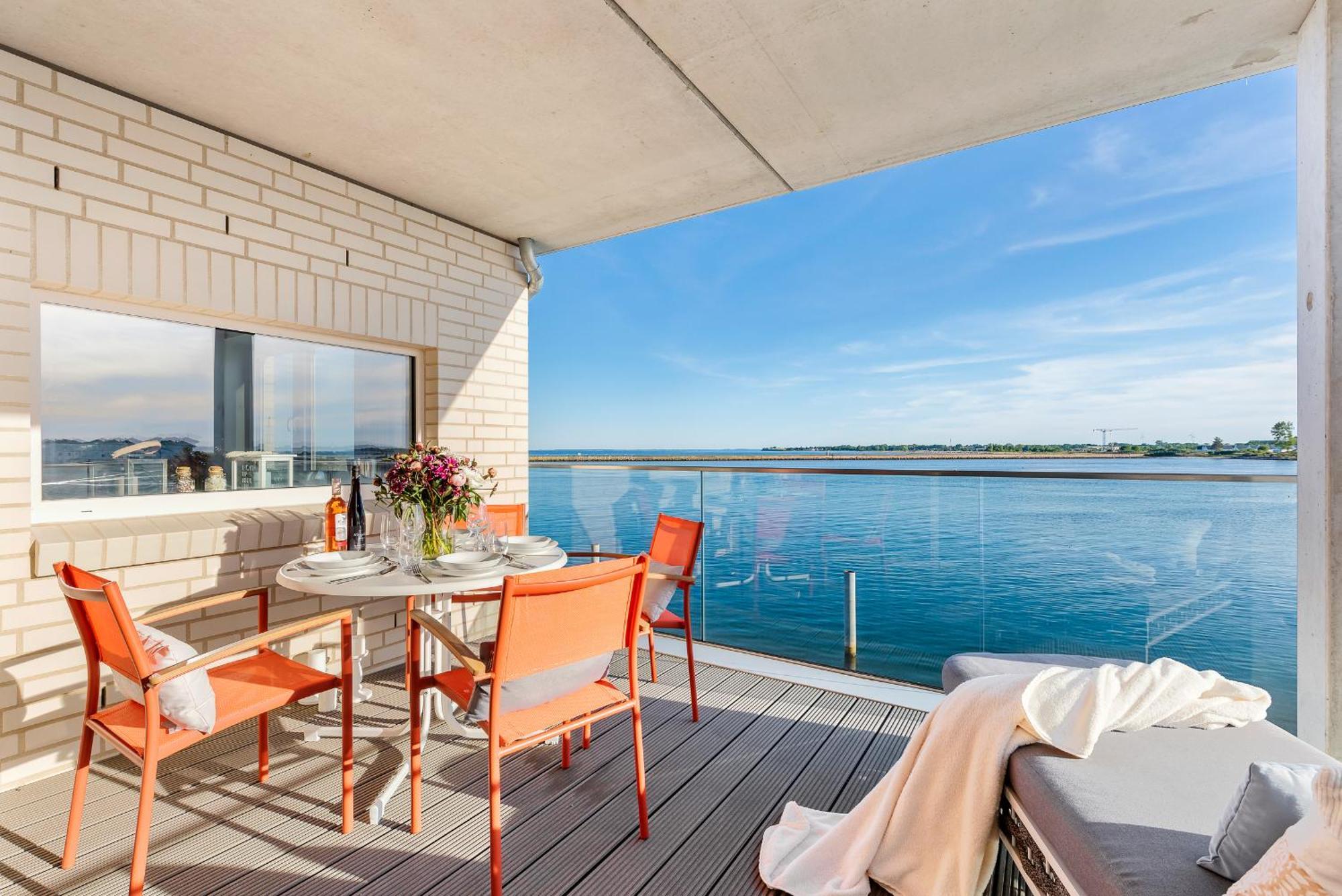 Horizont- Direkt Am Wasser, Hafenblick, Fahrstuhl, Sauna, Ueberdachter Balkon ออลเพนิทซ์ ภายนอก รูปภาพ